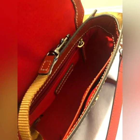 Dooney & Bourke Elegant Small Saddle Crossbody Bag - Picture 7 of 8